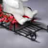 Polar bear on a sled with 3 husky dogs - Image 8