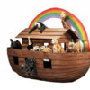 Noahs ark ca. 1,5 meter lang inkl 40 dyr